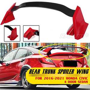 Alerón trasero para maletero de coche, alerón decorativo para Honda Civic Sedán de 4 puertas 2016-2021 - Product Image 1