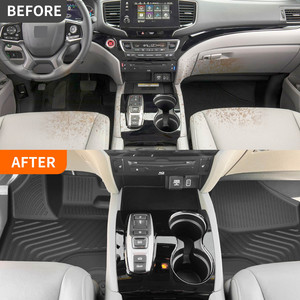 Alas kursi Honda <span class=keywords><strong>Pilot</strong></span> 8 aksesoris tahan lama TPE Cargo Liner belakang bagasi tikar sandaran tikar lantai - Product Image 3