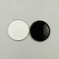 Vente en gros de marqueurs de balle de golf vierges de 25 mm, personnalisables par sublimation, en alliage de zinc et caoutchouc, fournisseur d'accessoires de golf en vrac