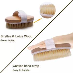 <span class=keywords><strong>Spazzola</strong></span> da Bagno in Legno per Pelle Secca con Etichetta Privata, <span class=keywords><strong>Spazzola</strong></span> per il Corpo in Bambù Naturale con Setole di Sisal per Esfoliazione e <span class=keywords><strong>Cellulite</strong></span> - Product Image 4