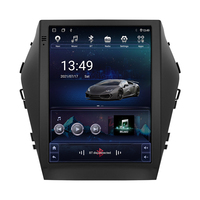 รถ Android 10เครื่องเล่นวิทยุสำหรับ Hyundai Santa Fe IX45 2014-2017มัลติมีเดียระบบนำทาง GPS สำหรับ Tesla สไตล์แนวตั้งหน้าจอ