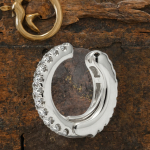 Pendientes de Diamantes Cultivados en Laboratorio, Corte Brillante Redondo, Oro Blanco, Estilo Eternidad, para Bodas, Aniversarios y Fiestas - Product Image 3