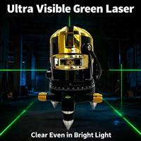 Nouveau niveau laser vert LD rotatif automatique 5 lignes, industriel/bricolage, 360 degrés, produit de haute qualité