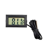 Termómetro LCD Digital de 1M con Cable para congelador/pecera/sonda de bañera, Sensor de temperatura de plástico, resolución de 0.1C CE ROHS