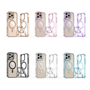 <span class=keywords><strong>Coque</strong></span> de téléphone magnétique <span class=keywords><strong>transparente</strong></span> <span class=keywords><strong>transparente</strong></span> colorée pour <span class=keywords><strong>iPhone</strong></span> 16 Pro Max 15 Plus 14 <span class=keywords><strong>13</strong></span> 12 11 S25 Ultra S24 Plus couverture rigide en TPU souple - Product Image 2