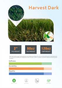 Récolte 174 de qualité supérieure <span class=keywords><strong>AVG</strong></span> 30-50MM C SHAPE Herbe de jardin 17400Dtex Gazon artificiel pour hôtels et résidences - Product Image 4