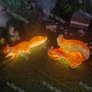 Escultura Luminosa de Fibra de Vidrio con Forma de Animal para Parques, Jardines y Proyectos de Decoración de Paisajes Exteriores - Product Image 6