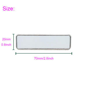 Personalize Suas Fotos Boa Qualidade Cartão Peito Roupas Adesivo Nome Magnético Crachá Tag Sublimação Peito tag Broches Mulheres - Product Image 4