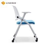 Chaises de bureau exécutives ergonomiques modernes de haute qualité, en maille, avec cadre métallique, design pliable, accoudoirs fixes, table d'écriture