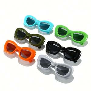 Lunettes de soleil œil de chat carrées tendance 2025 personnalisables avec logo, protection UV400, forme papillon gonflable pour femme - Product Image 4