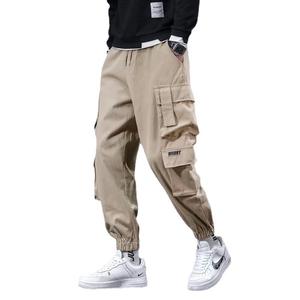 Pantalones <span class=keywords><strong>Cargo</strong></span> Estilo Japonés con Múltiples Bolsillos para Hombre, Talla Grande, Corte Holgado, con Cordón en el Tobillo, Forrados de Felpa, para Trabajo al Aire Libre, Ropa Casual - Product Image 5