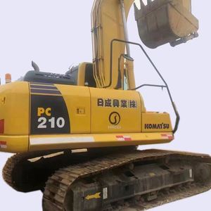 Excavadora de cadenas Komatsu PC210-8 de 21 toneladas de segunda mano |   Excavadora Usada en Japón con Motor Cummins Kawasaki de Bajo Caudal de Horas de Uso para Movimiento de Tierras - Product Image 1