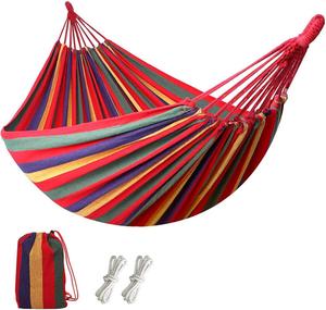 Hamaca Doble Plegable de Algodón Ligero para Viajes, Portátil, para Acampar al Aire Libre, para 1-2 Personas, Venta al Por Mayor - Product Image 1