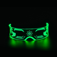 Fournitures de fête promotionnelles pour festivals s'allument avec des lunettes LED aux couleurs changeantes pour DJ Party Rave Performance