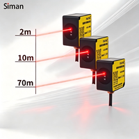 Capteur de distance laser industriel Siman SDA-50DA 0,03-50m Précision 1mm IP65 RS485 Affichage OLED 1-100Hz Systèmes AGV