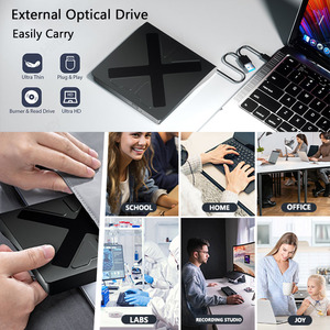 Graveur de disque externe USB 3.0/TYPE C, graveur de <span class=keywords><strong>DVD</strong></span>/CD-RW, <span class=keywords><strong>enregistreur</strong></span> de <span class=keywords><strong>lecteur</strong></span> optique portable <span class=keywords><strong>pour</strong></span> ordinateur portable - Product Image 5