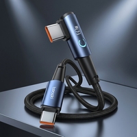 Câble de charge rapide Toocki 60W PD Type C vers Type C, cordon de charge haute intensité puissant pour plus d'appareils