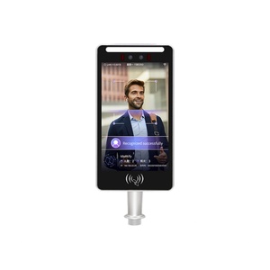 Machine de pointage biométrique à écran tactile Android 11 de 10,1 pouces, reconnaissance faciale, NFC, code QR, empreinte digitale, mesure de la température - Product Image 1