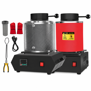 Fourneau de fusion numérique portable pour métaux, or, argent et aluminium, avec creuset en quartz - Product Image 1