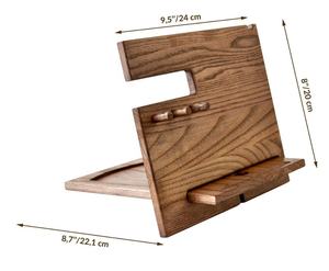 Organizador de Madera para Teléfono, Soporte de Madera para Celular, Soporte para Reloj, Base de Carga de Madera para Hombre - Product Image 4