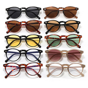 Gafas de Sol Redondas con Marco Pequeño y Remaches Estilo Punk, Retro, con Logotipo Personalizado, Protección UV400, para Hombre y Mujer - Product Image 6