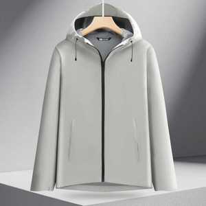 Chaqueta Impermeable con Capucha, Cortavientos, Unisex, para Trabajo al Aire Libre en Invierno, con Forro Interior, Color Sólido en Contraste, GJ12-M8 - Product Image 1