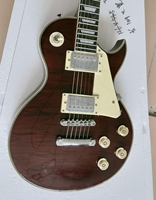 Le pu Dark brown Semi musical instruments Guitar