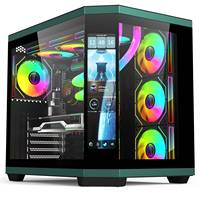 OEM ODM Full Tower Black and White ATX Gaming Computer Cases & Towers PC Cabinet Wholesales Pc Gaming Case Optional Lcd Display