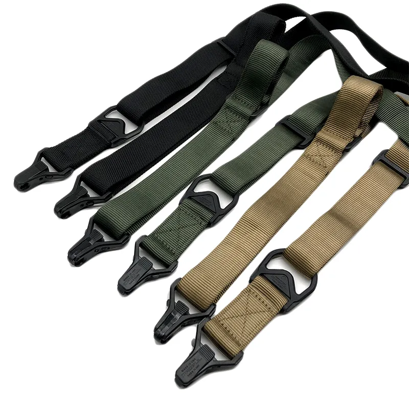 Custom Outdoor Tactical Hunting Accessories Adjustable Strap Nylon black tactical sling