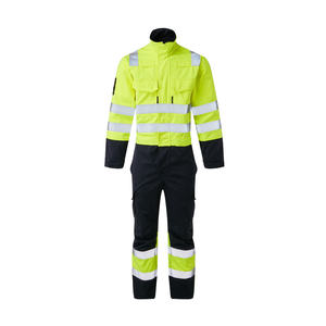 Overol de Seguridad Reflectante de Alta Visibilidad ANSI Clase 2 EN ISO 20471 Clase 2 para Hombres Trabajadores de la Construcción Transpirable Impermeable - Product Image 1
