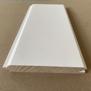 Solid Wood Moulding <b>Primed</b> FJ Radiata Pine White <b>Primed</b> Reversible T&G Wall Pane for Hotel Application - Product Image 3