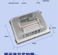 Panel PC Industrial de 15.0 Pulgadas con Pantalla Táctil Capacitiva Sin Ventilador, Vidrio Templado, NVME SSD, Doble LAN y Puerto HD