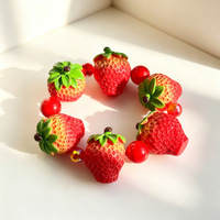 Mode Dopa Bohemia Simulatie Fruit Hars Acryl Lucite Charm Handgemaakte Cartoon Kleurrijke Kraal Armband voor Vrouwen