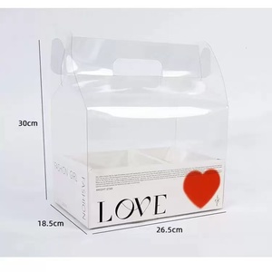 Caja de Regalo Transparente, Impermeable y Reciclable de Cartón para Pasteles y Flores, con Recubrimiento UV - Product Image 6