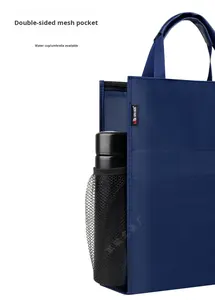 वाटरप्रूफ ऑक्फोर्ड ब्रीफकेस डबल जिपर बिजनेस हैंड बैग ऑफिस दस्तावेज़ बैग कैजुअल लैपटॉप बैग कॉन्फ्रेंस फ़ाइल पाउच - Product Image 2