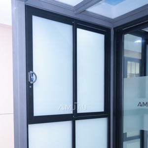Fenêtres et portes à double vitrage écoénergétiques AMJ AS2047, services locaux, design de fenêtre <span class=keywords><strong>coulissante</strong></span> en aluminium - Product Image 2