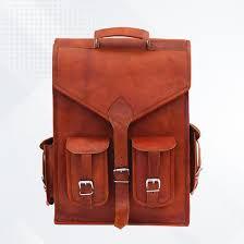 Trendy Genuine Leather Casual Unisex <b>Backpack</b> Spacious Main Compartment Strong Construction Comfortable Carry Design <b>Laptop</b> - Product Image 3