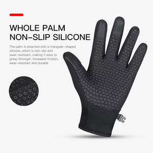 Gants de cyclisme d'automne et d'<span class=keywords><strong>hiver</strong></span> pour hommes et femmes-Gants tricotés chauds à écran tactile améliorés pour le temps froid, adaptés à la course - Product Image 5