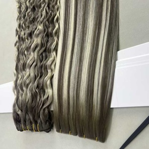 Extensiones <span class=keywords><strong>de</strong></span> Cabello Humano Ruso Genius Weft <span class=keywords><strong>Invisible</strong></span> <span class=keywords><strong>de</strong></span> 100g con Mechas Ombre, Doble Trama Genius Weft - Product Image 2