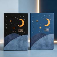 Coffret Cadeau OEM 2027 : Carnet de Notes Annuel à Motif Lune et Stylo Bille avec LOGO Personnalisé pour Cadeaux Individuels