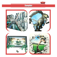 Impresora UV de Pared, Máquina de Impresión Mural Vertical 3D, Impresora de Inyección de Tinta de Gran Formato para Decoración de Interiores y Exteriores en Cerámica y Vidrio