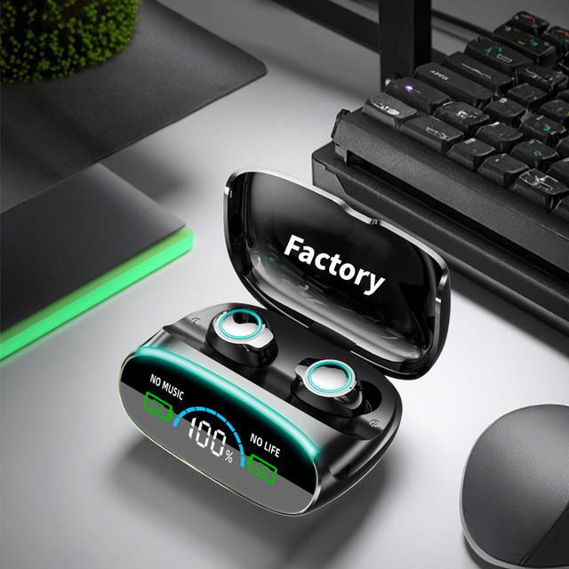 M38 TWS Wireless In-Ear Gaming Headset HiFi Sound Quality ANC/ENC LED Waterproof Mobile Phone Accessory Digital Display Battery
