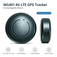 Localisateur de voiture portable WF401 avec support magnétique puissant, positionnement GPS WiFi LBS, batterie longue durée
