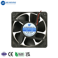 Ventilateur sans balais 12V CC AM12038H12S, 120x120x38mm, roulement à manchon, pales en plastique, haut débit d'air, silencieux, OEM/ODM, électrique, fourni par l'usine