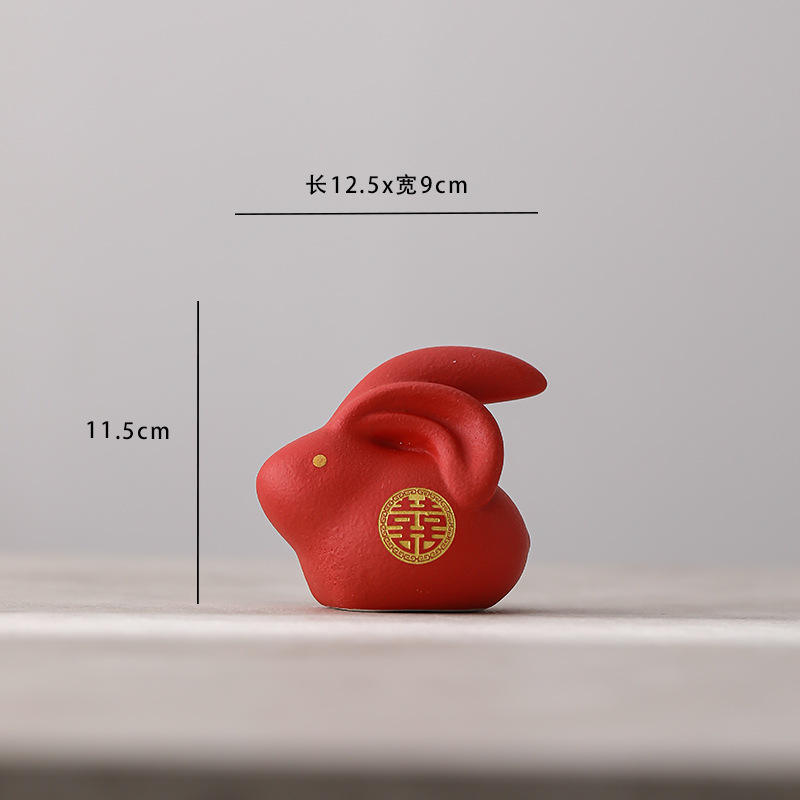 Petit lapin de jade deux oreilles