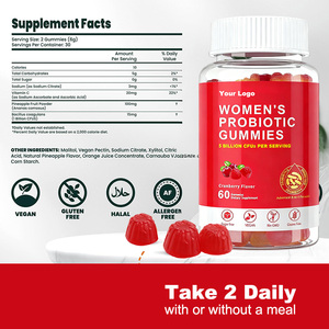 Probiotici per Donne OEM ODM con Mirtillo Rosso, Caramelle Gommose Probiotiche per la <span class=keywords><strong>Salute</strong></span> Vaginale, Produzione di Fabbrica - Product Image 4