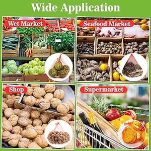 ถุงตาข่ายใส่ผัก Huamaohengchun ขนาด 24 นิ้ว ทนทาน ผลิตจากวัสดุ LDPE สำหรับใส่ผลไม้ ผัก อาหารทะเล และผลิตผลทางการเกษตร - สีแดง - Product Image 4
