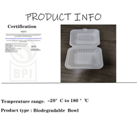 Boîte à hamburger en bagasse de canne à sucre compostable à 100 %, 9*6 pouces |   Boîte alimentaire biodégradable, micro-ondable, recyclable et résistante à la graisse