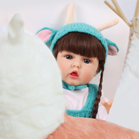 Vente en gros en stock 24 pouces plus récent réaliste 60cm fille bébé Reborn poupée Bebe Reborn Poupées bébé Reborn en silicone