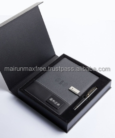 Set de Regalo Promocional Corporativo Innovador 2024, Cuaderno, Banco de Energía con Carga Inalámbrica, Lámpara con Cubierta de Cuero USB, Regalo de Navidad - Product Image 5